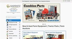 Desktop Screenshot of kaddatzequipment.com
