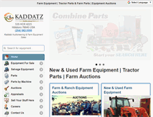 Tablet Screenshot of kaddatzequipment.com